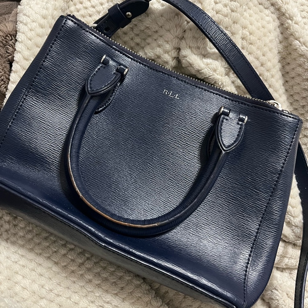 Ralph Lauren Blue Label Dark Blue Satchel